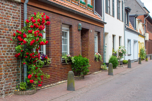 Fototapeta Naklejka Na Ścianę i Meble -  Street in German small town, Geldern, North-Rhine Westphalia