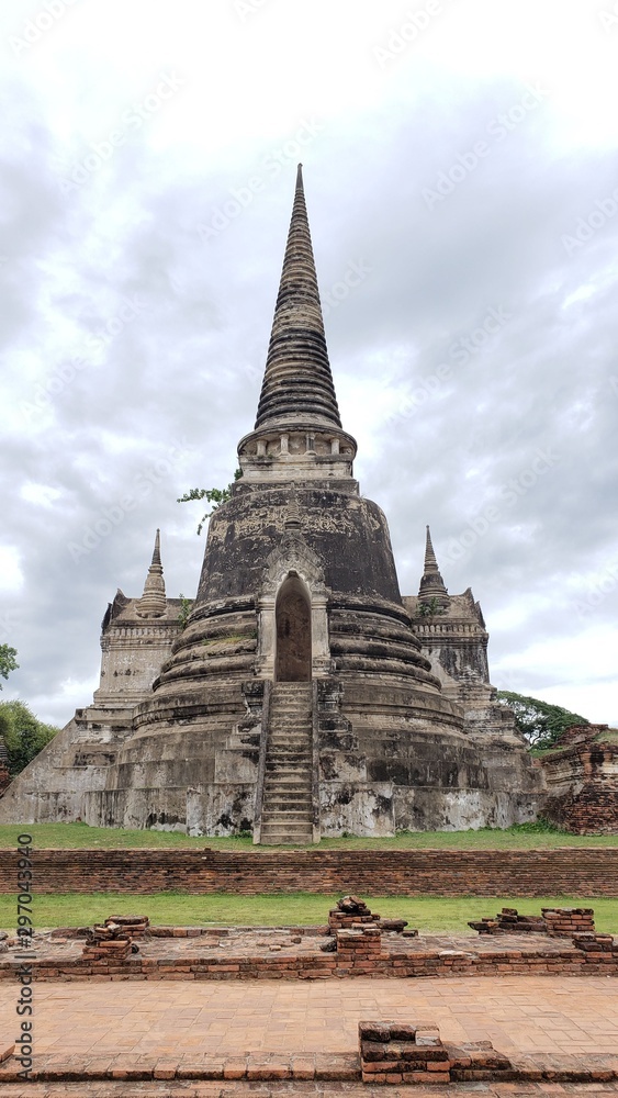 ancient pagoda in ayutthaya thailand