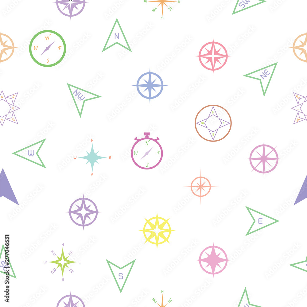 compass seamless pattern background icon. compass seamless pattern background icon.