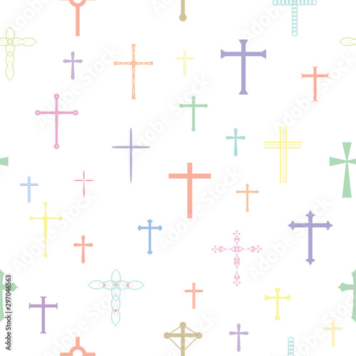 crosses seamless pattern background icon.