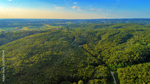 Beautiful Bilogora from above (Maglenča, Municipality of Veliko Trojstvo, Bjelovar Bilogora County, Croatia) photo