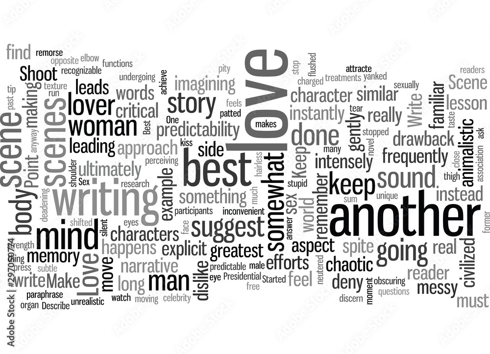 Fototapeta premium How To Write A Love Scene