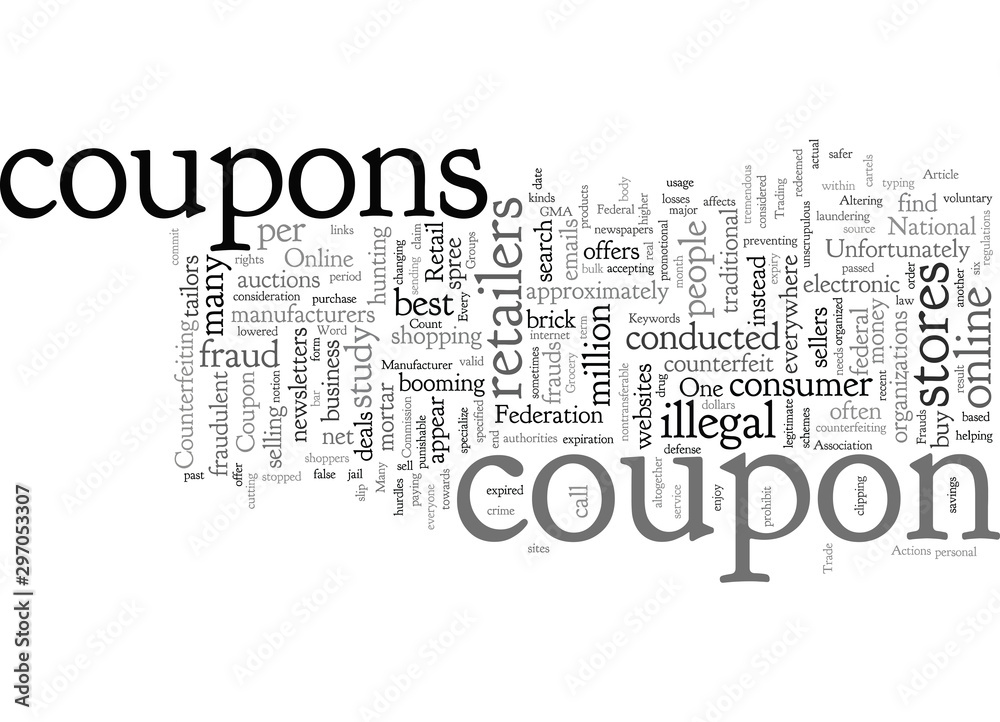 Fototapeta premium Coupon Frauds