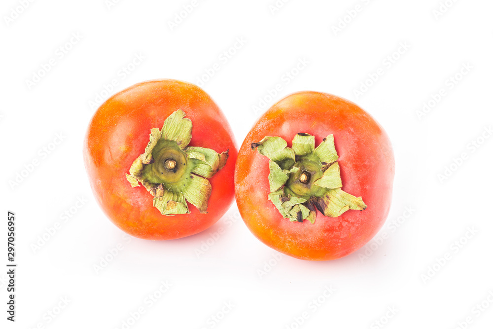 Delicious fresh persimmon fruit on wooden table. Delicious fresh persimmon fruit on wooden table.