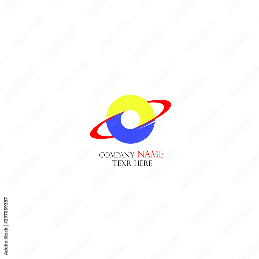 business logo. colorful planet icon for the web