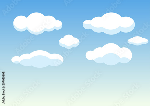 abstract background of cloud in blue sky,vector illustrations