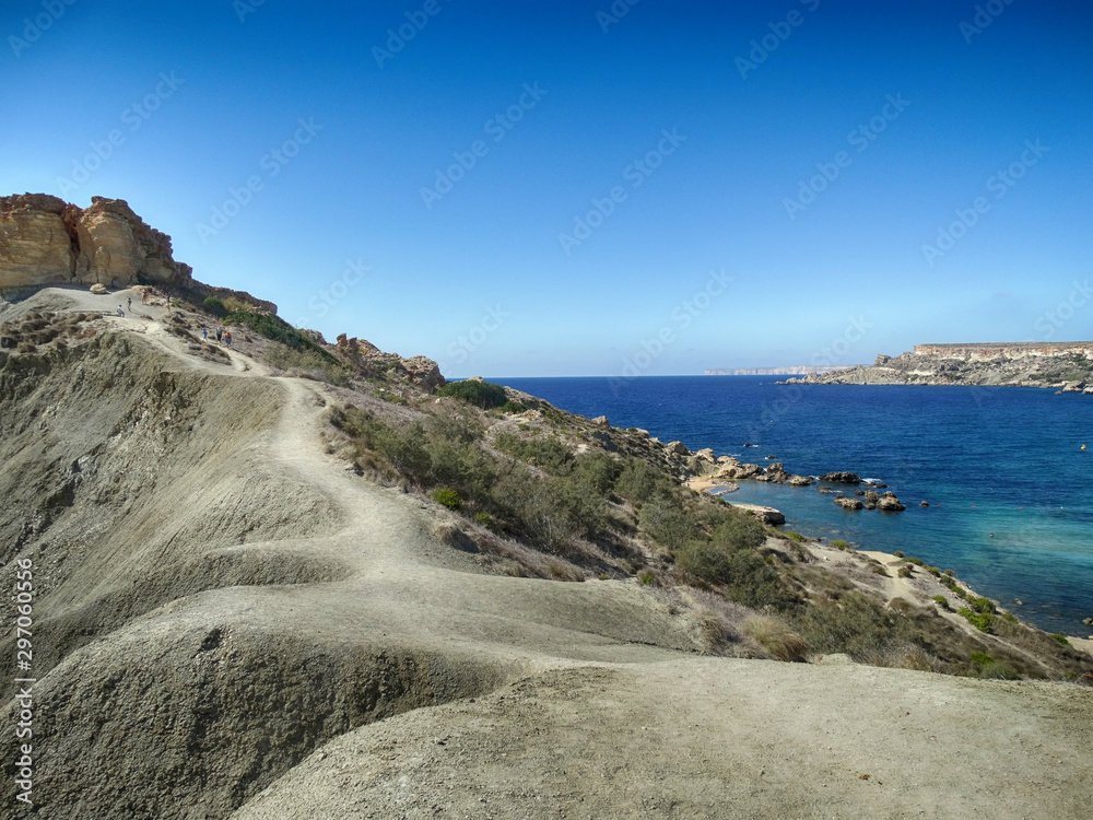 Malta Ghajn Tuffieha Golden Bay Viewpoint