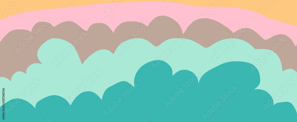 Background in paper style. Abstract colored background. - Illustration	