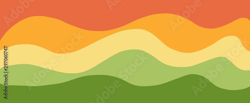 Background in paper style. Abstract colored background. - Illustration © arinee
