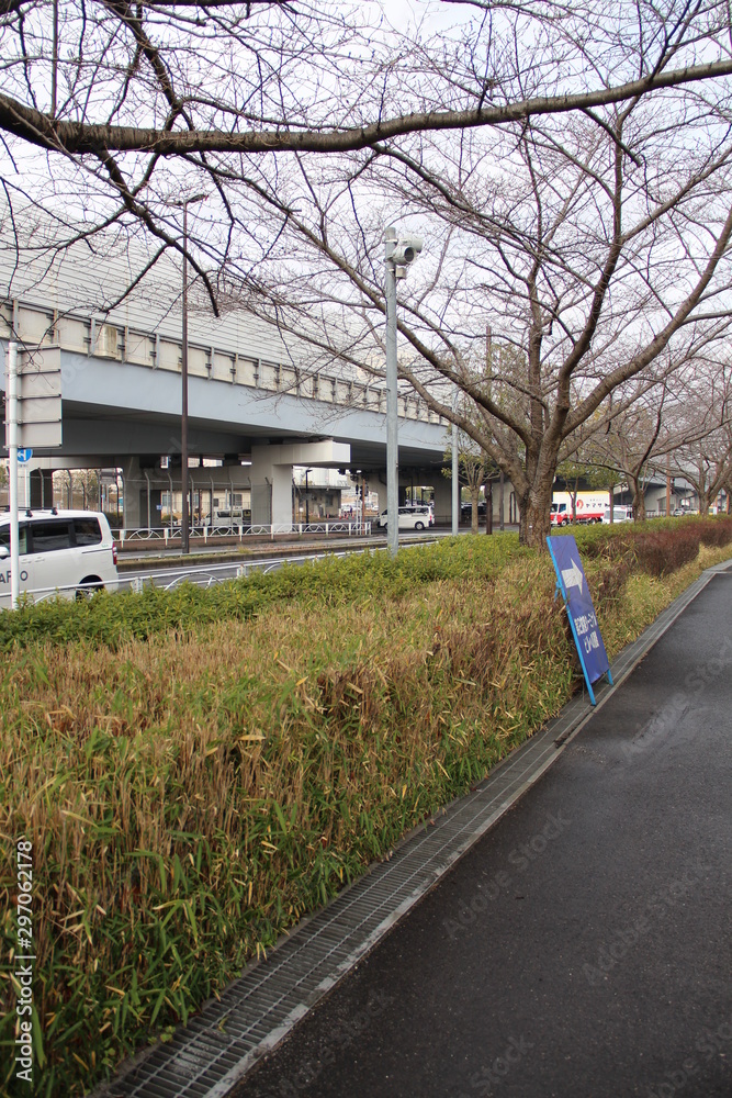 Airport parking lot of Narita city, Chiba Prefecture Airport parking lot of Narita city, Chiba Prefecture