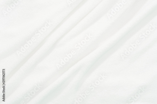 Soft white fabric textured background.