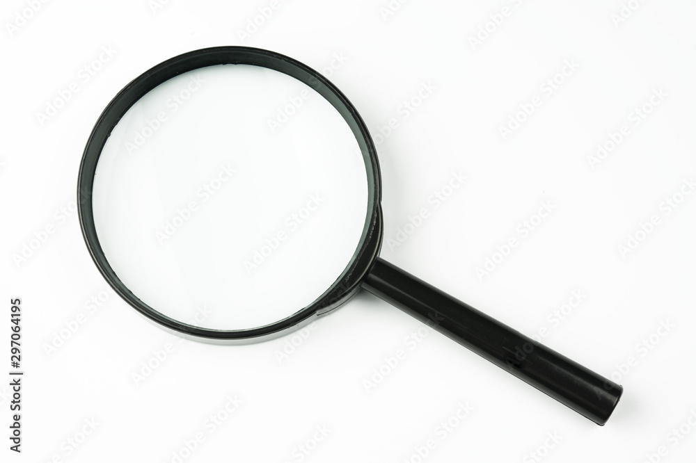 Magnifying glass isolated on white background. Magnifying glass isolated on white background.
