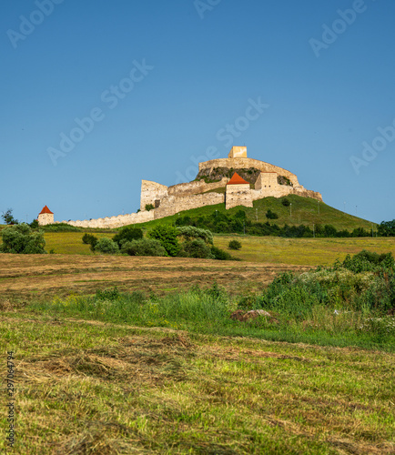 Famous medieval Rupea fortress in Transylvania, Romania, Europe