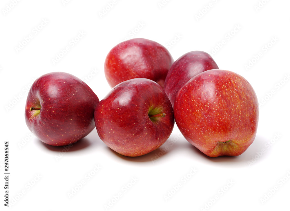 Red apples isolated on white background Red apples isolated on white background