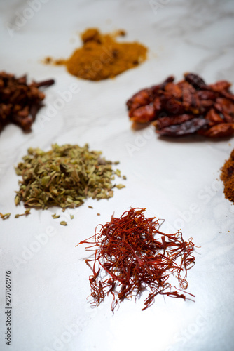 Fototapeta Naklejka Na Ścianę i Meble -  Different kinds of spices