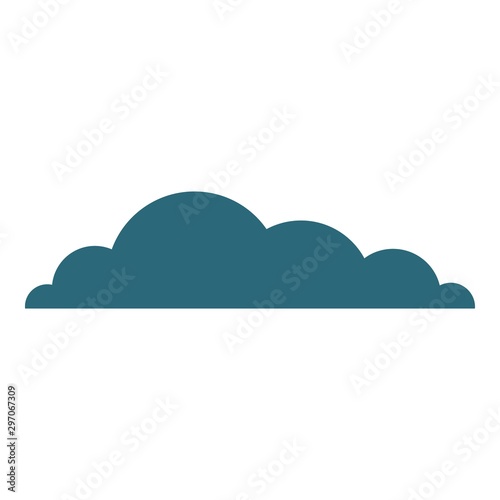 Sky cloud icon. Flat illustration of sky cloud vector icon for web design
