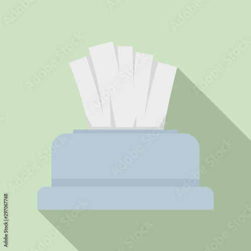 Napkin icon. Flat illustration of napkin vector icon for web design