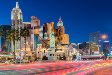 Keuken achterwand Las Vegas Las Vegas Strip tijdens zonsondergang  © vichie81