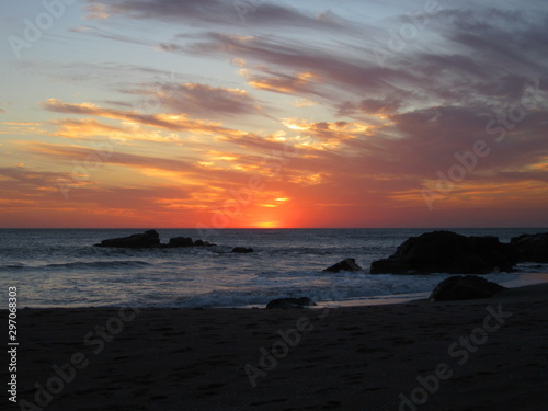 sonnenuntergang  strand  las penitas  nicaragua  Meer  welle  Ozean  Pazifik