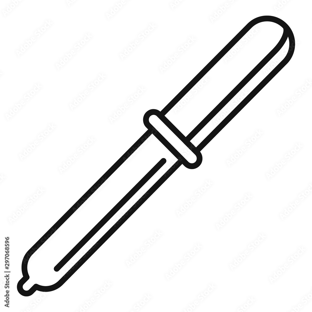 Medical pipette icon. Outline medical pipette vector icon for web design isolated on white background Medical pipette icon. Outline medical pipette vector icon for web design isolated on white background