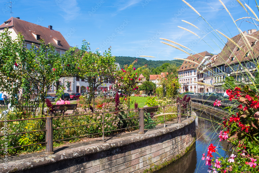 Obraz premium Quai d'Anselmann, Wissembourg