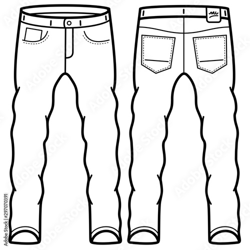Stylish men's jeans