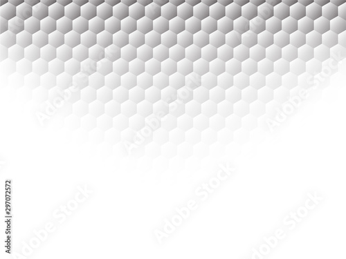 Honeycomb seamless grey background. Vector illustration for card