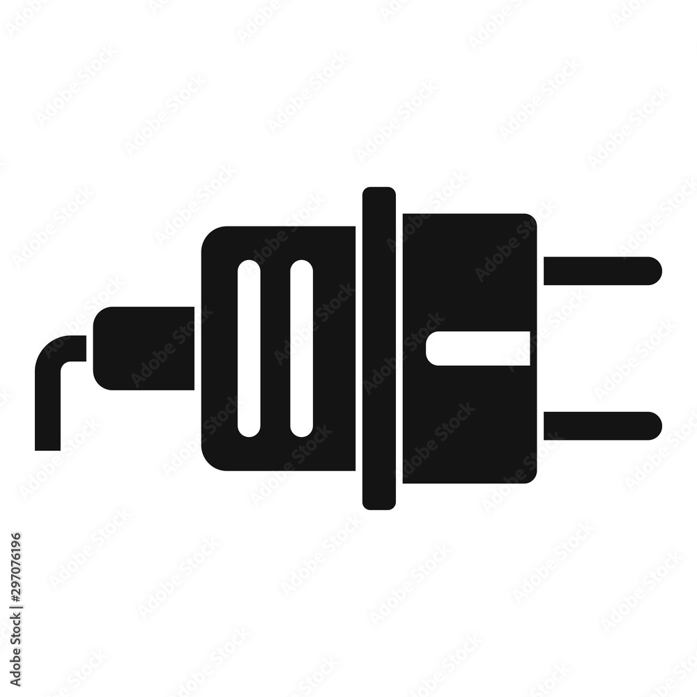 Plug icon. Simple illustration of plug vector icon for web design isolated on white background Plug icon. Simple illustration of plug vector icon for web design isolated on white background