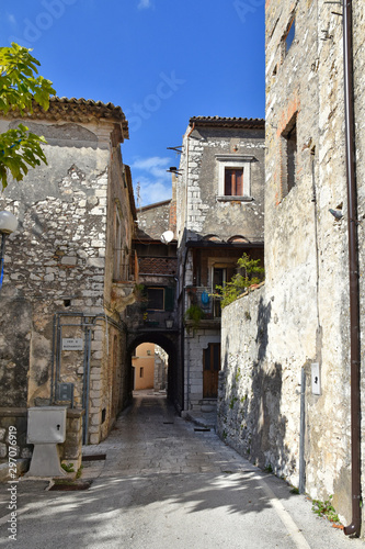 Ausonia  Italy  10 19 2019. Tourist trip in an ancient medieval town
