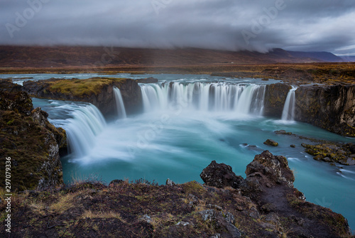 Godafoss is a very beautiful Icelandic waterfall located on the North of the island © p_rocha