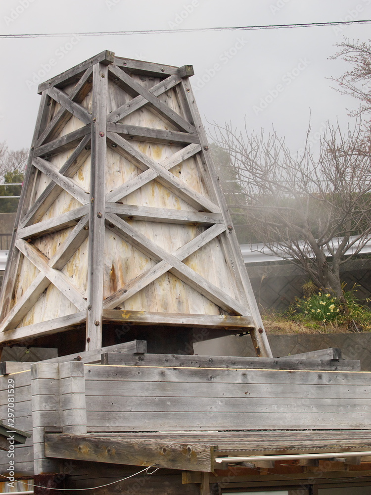 Obraz premium 自噴源泉塔