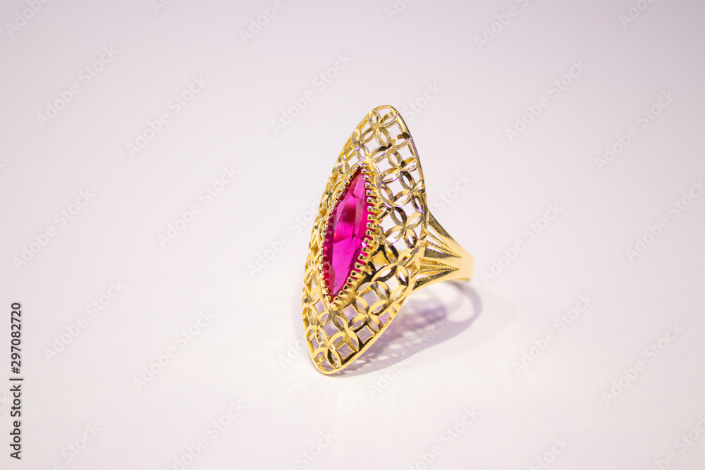 Fototapeta premium ring with diamonds