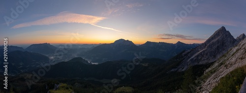 Sunrise over the Berchtesgaden land