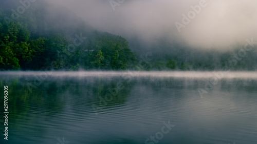 Morning mist rising off a lake in Korea © Thierry