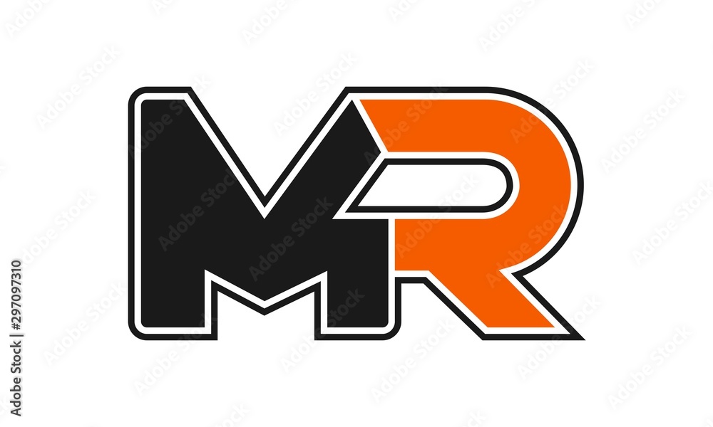 Abstract MR vector logo Abstract MR vector logo