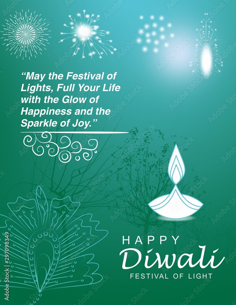 Happy diwali banner background vector illustration  CanStock