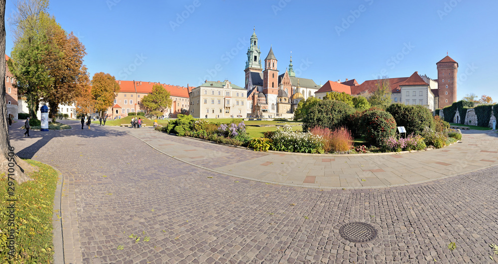 Wawel Royal Castle - Krakow, Poland - obrazy, fototapety, plakaty 