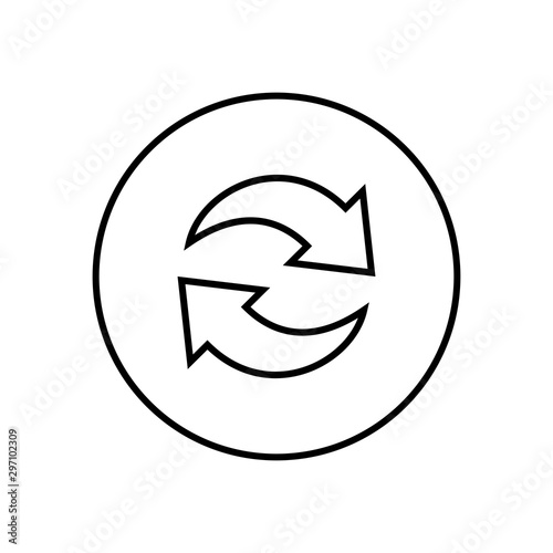 Refresh icon vector, Update icon, Reload icon vector, convert icon