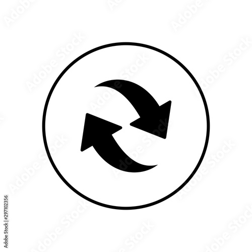 Refresh icon vector, Update icon, Reload icon vector, convert icon