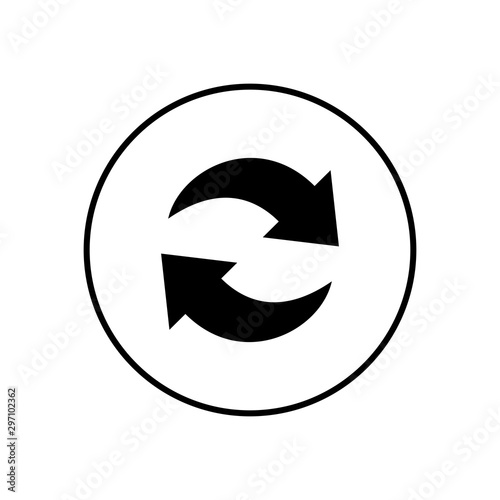 Refresh icon vector, Update icon, Reload icon vector, convert icon