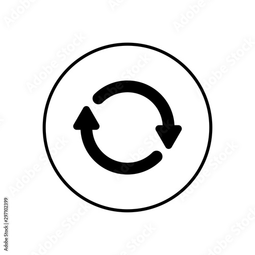 Refresh icon vector, Update icon, Reload icon vector, convert icon