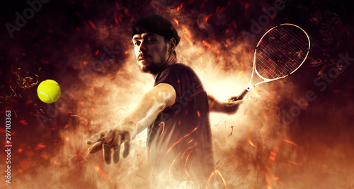 Man tennis player © Andrey Burmakin