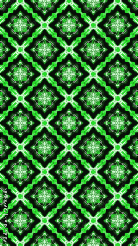 Fototapeta premium Ornate geometric pattern and abstract colored background