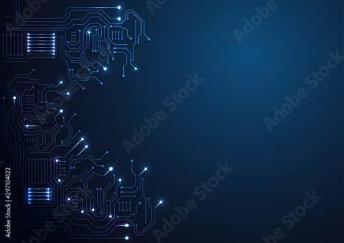 High tech technology geometric