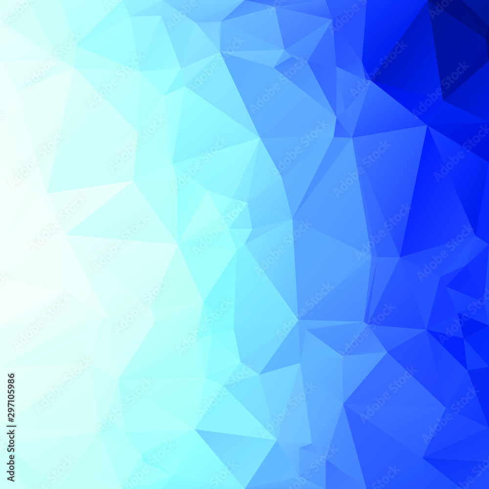Obraz premium Blue Polygonal Mosaic Background, Creative Design Templates