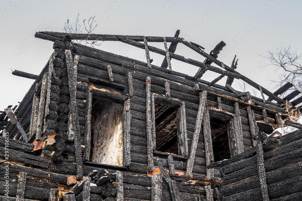 the village house after the fire the village house after the fire