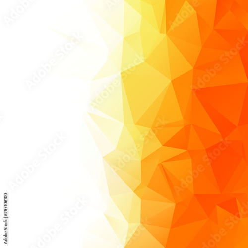 Orange Polygonal Mosaic Background, Creative Design Templates