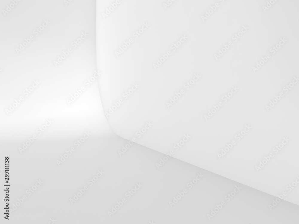 Abstract white empty studio background 3d Abstract white empty studio background 3d