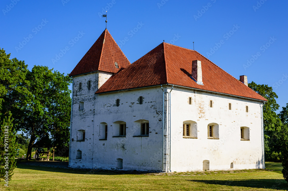 Sightseeing of Estonia. Purtse medieval castle is a popular architectural and tourist attraction