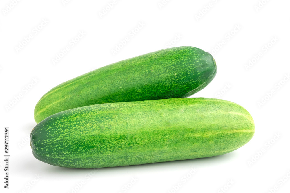 Fresh cucumber isolated on white background Fresh cucumber isolated on white background